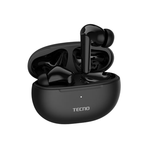 Image of Tecno - in Ear Buds 3| with Enc Tech | Long Up to 37 Hours Playback | Immersive Sound Experience with The 10Mm Driver | Interference-Free Interaction with Bt 5.3| Ipx5 Water Resistant (Black)