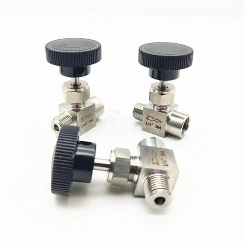 Vanne à aiguille acier inoxydable 304 réglable pour fluide stable