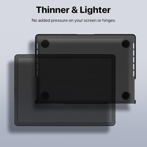 Image of Soonjet CrackGuard for MacBook Pro 14 inch Case M5 M4 M3 M2 M1 2026-2021 | Anti Crack Upgrade, Fingerprint Scratch Resistant, Protective Hard Shell Laptop Cover, Thin & Light, Matte Space Black Clear