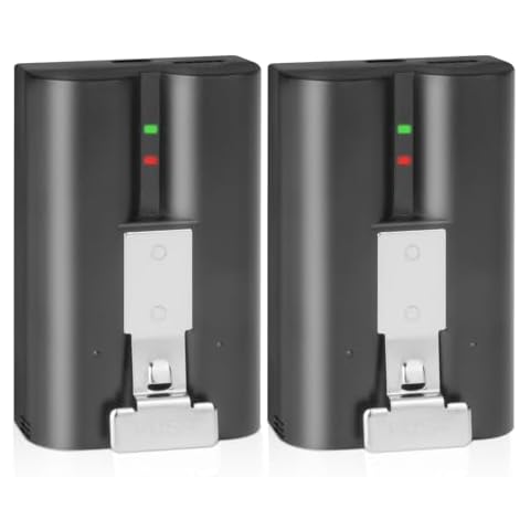 BESTON 2 Pack Replacement Battery for Ring-Doorbell Camera 2/3/4, Stick Up and Spotlight Cam Rechargeable Lithium Li-ion Batteries, 6040mAh Cover