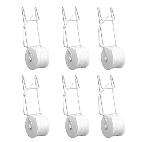 Vistnale Tomato Trellis Roller Hooks Plant Support Greenhouse Trellising Kit with 15m Twine 6PCS|Tomato Scaffold