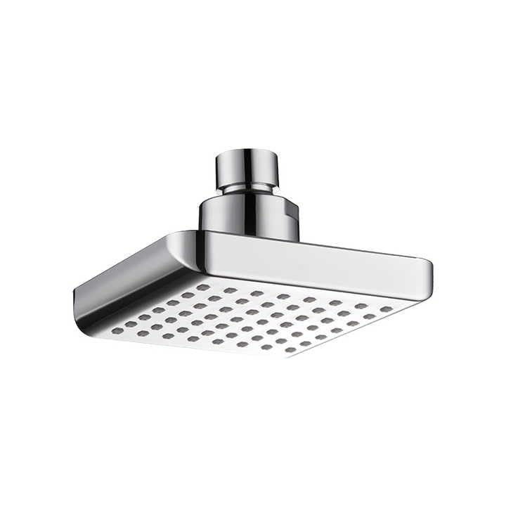 Image of KABA by ACQUASO 4x4 inch Inches Overhead Shower | High Pressure Rain Spa System For Luxury Bathroom | ABS Rainfall Showerhead Easy Install with Steel 9 inch ARM (ORNAMIX)