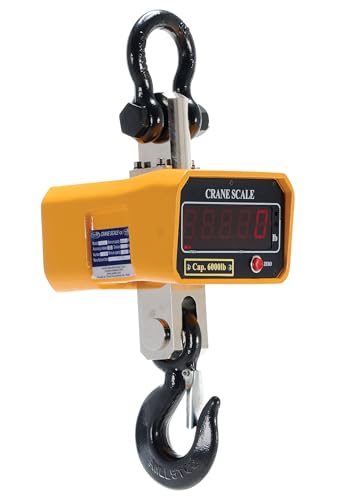 Báscula grúa Vestil SC-6 acero 6000 lb color amarillo miniatura 1