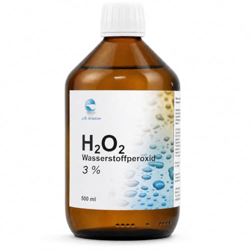 Wasserstoffperoxid 3% - pharmazeutische Reinheit - H2O2 - organisch Stabilisiert - 500 ml - 3 Prozent