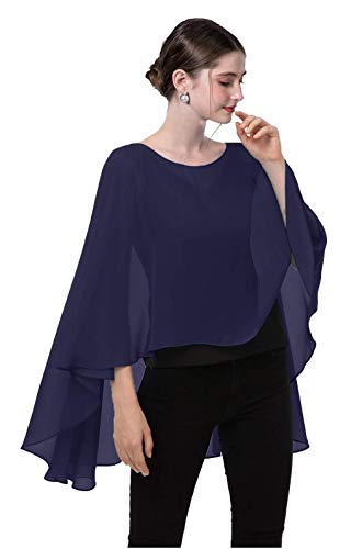 sheer chiffon cape