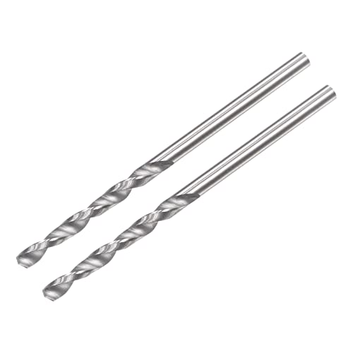 sourcing map 2 Stück VHM Bohrer Spiralbohrer Hochleistungsbohrer Ultrahart 2mm C2/K20