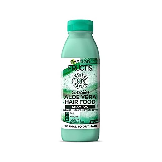 GARNIER Fructis, schampo för torrt hår, Hair Food Shampoo Aloe, 350 ml
