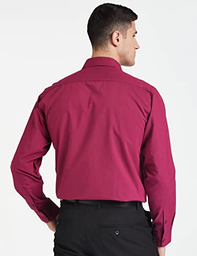 Image of Amazon Brand - Symbol Men's Cotton Formal Shirt | Plain | Full Sleeve - Regular Fit (Available in Plus Sizes)