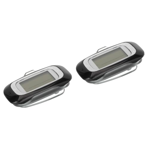 YARNOW 2pcs Professional Step Counter Compact Portable Walking Pedometer for Fitness Outdoor Activities