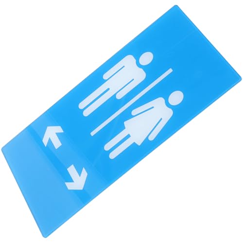COHEALI Señal de Baño Acrílica Unisex para Puerta Letrero Indicador para Hombres y Mujeres Señal de Guía para Baño Resistente y Práctico para Oficinas Hoteles