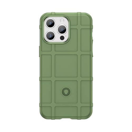 Coque iPhone 16 Pro antichoc en TPU souple vert armée de protection