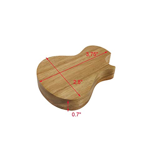 Geesatis 1 Pcs Guitar Wooden Pick Box Case Storage Holder Organizer, With 3 Pcs Guitar Wood Picks, For Guitarist Musician Gift Birthday Gift #TOP1