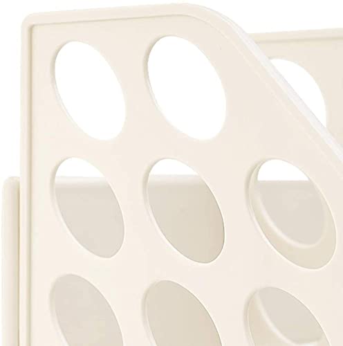 Almacenamiento de escritorio con sujetalibros de plástico creativo vertical 6