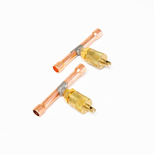 Image of CD8414 /2 C&D Copper Access Tee Valve 1 /4 inch CD8414 Package of 2