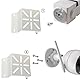 WiTi Mini-Eck-Wandhalterung für WiFi-IP-Kamera, solide Metall-Halterung, Eckhalterung für Sicherheitskameras, kompatibel mit Wyze Ringkameras Bullet und Dome