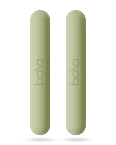 Bala Bars Dumbbell Set for Women & Men 1lb Dumbbells (Sage) - Set of 2 Bars Designed for Walking Strength Training HIIT Boxing & Aerobics - Hand Weights for Working Out at Home
