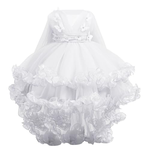 Girl's Princess Dresses Casual Dressy Bowknot 2025 Girls Tuxedo Comfortable Wedding Party Summer A Line Lightweight Gowns