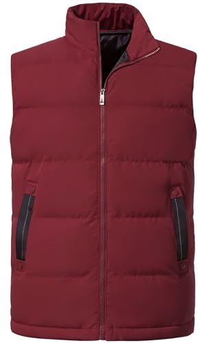 Men's Outerwear Vests Winter Warm Outdoor Padded Puffer Lightweight Vest