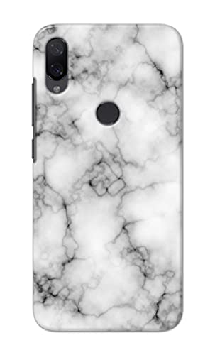 Image of Light White Marble Texture Natural Pattern Hard Back Case Cover for Mi Play Back Cover -(J5) VNS2230