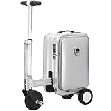 GmpTzitzith Maleta EléCtrica Inteligente De 20 litros, Equipada con Una BateríA ExtraíBle De 93,6 WH, Una BateríA De Maleta Que Cumple con Los Requisitos De TamañO De Equipaje De Mano Grey