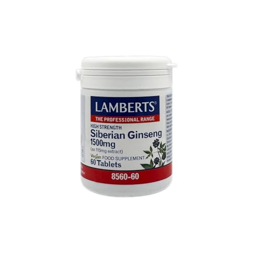 Lamberts Ginseng Siberiano 1500Mg, 60 Tabletas, 60 unidad, 1