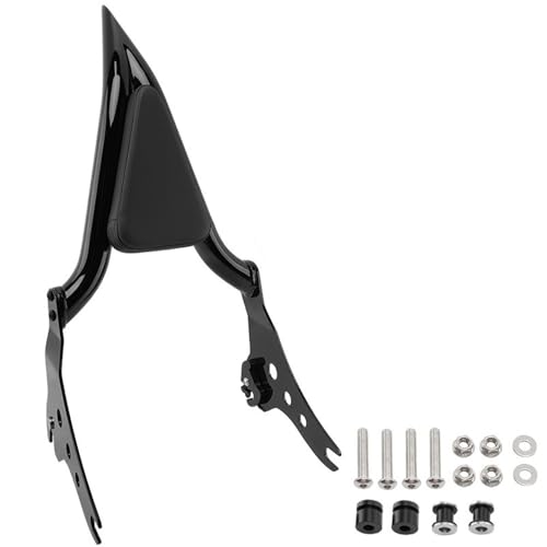 Dossier passager moto détachable en cuir noir pour sécuriser vos trajets en Softail FXBB