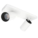 Lieferung ohne Leuchtmittel - z.B. kompatibel mit Philips Hue White & Color Ambiance - Fassung für zwei GU10 Strahler