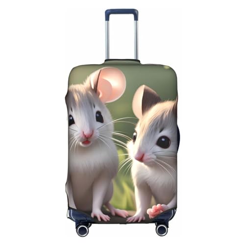 Mouse In Love Luggage Cover,&& Suitcase Protector, Trolley Case Cover For X-Large Luggage, Suitcase Protector., White