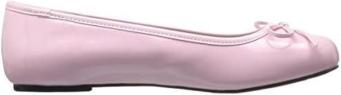 Pleaser Pink Label Women's Anna01/Bp Ballet Flat, B Pink Str Patent, 12 M US | Image 5