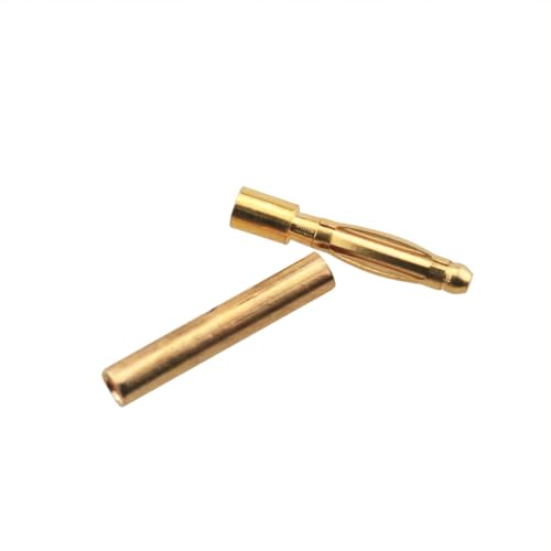 15 pares conectores banana macho y hembra 2mm chapado oro miniatura 4