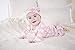 KicKee Pants Essentials Girls Ruffle Footie Pajama, Lotus Elephant, 0-3 Months