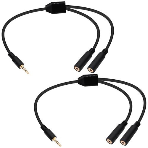 2.5mm Splitter Audio y Cable Adaptador 30cm 2pcs miniatura 1