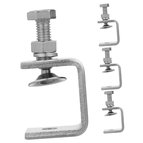 NAMOARLY 4pcs Heavy Duty Woodworking Clamps 1 Inch c Clamp Set Stainless Steel Woodworking Corner Clamps for Wood Projects