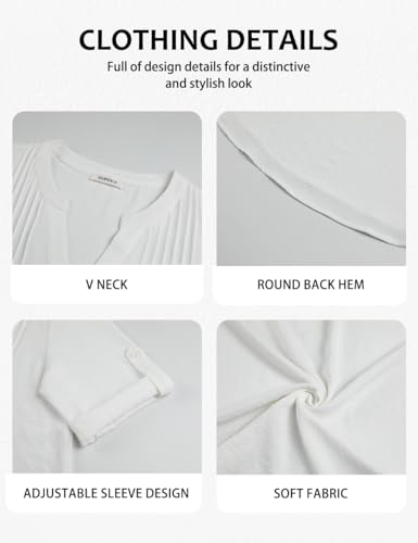 Bsubseach Swimsuit Coverup for Women V-Neck Bathing Suit Cover Up Summer Causal Short Sleeve Beach Dress 6