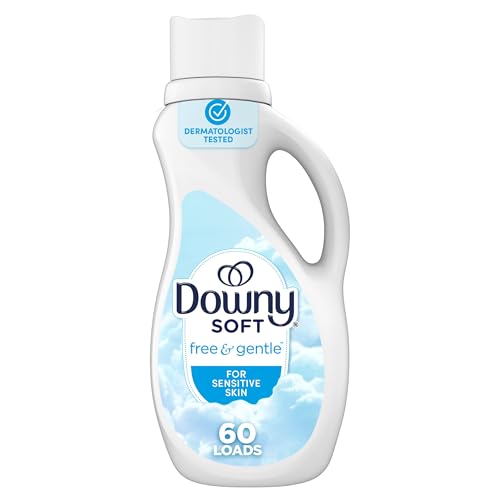 Downy Free & Gentle Liquid Fabric Softener, 44 fl oz, 60 Loads, Hypoallergenic, Sensitive Skin Friendly Fabric Conditioner Liquid - image 1