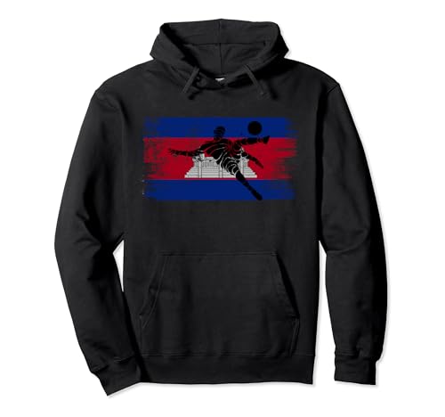 Cambodia Soccer Khmer Football Pullover Hoodie