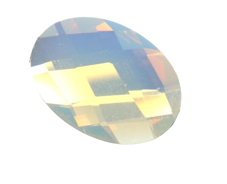 Pierre de lune naturelle arc-en-ciel facettée pour créer un pendentif bohème fait main