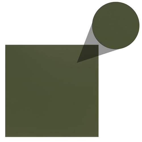 Image of ABS Plastic Sheet 12 x 12 Inch,Flexible Plastic Sheets 1 /12 Inch Thick Thermoplastic Sheet with Leather Texture Army Green for DIY Crafts Decors 3Pcs