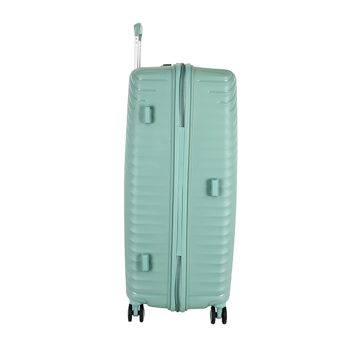 Image of American Tourister Set (55+68+79 CM) Check-in Trolley Bag with Combination Non TSA Lock & 8 Wheels Hard-Sided PC Medium Suitcase /Trolley Bag with Double Spinner Wheels /Luggage for Men & Women (Green)