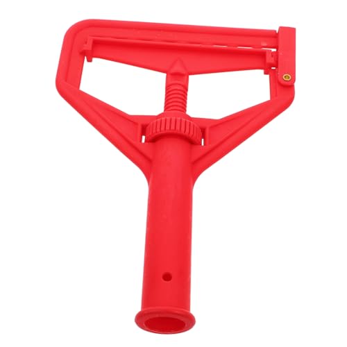 Ipetboom Mop Replacement Head Clamp Detachable Mop Head Clip for Home Bathroom Office Red