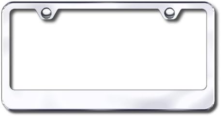 AU-TOMOTIVE GOLD Chrome Wide Bottom License Plate Frame - Tag Holder