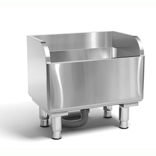 Commercial Floor Mop Sink，Stainless Steel Mop Service Basin，Mop Cleaning Sink，Vertical industrial sewage tank for balconies, laundry rooms, industries, etc（23.6”×16.1”×21.6”)