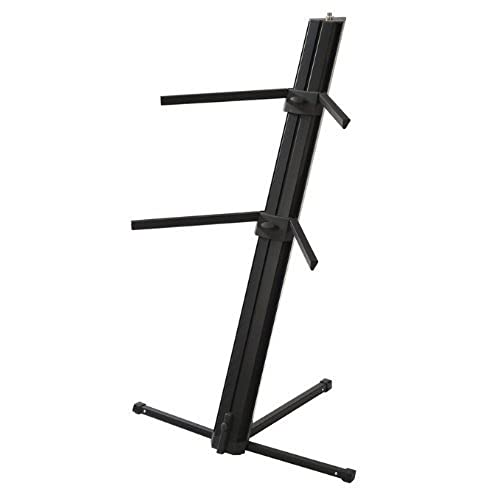 Stand clavier double Adam Hall SKS 22 XB pliable avec mécanisme de verrouillage rapide