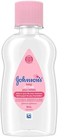 Johnson’s Baby Oil, Mineral Oil Moisturizer and Baby Massage Oil, 88 ml