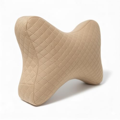 Image of Car Neck Rest Pillow Ultrasoft Pillow for Comfortable Car Rides |Headrest Pillow Pack of 2 | Memory Foam| Best for Long & Short Travel |Memory Foam Car Seat Head Rest Pillow for Neck Beige