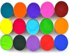 Vital Colors ™ Different Rangoli Colors Powder Plastic Packet (It Includes 5 Fluorescent Colors, 100 Grams)-Set of 15.