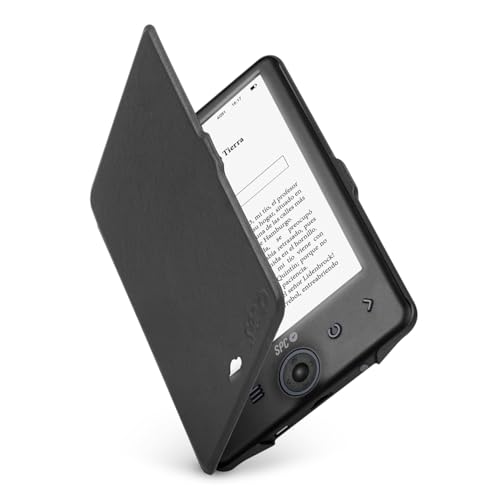 SPC Dickens Light 2 + Funda | Libro Libro electrónico 6 Pulgadas, Teclas Frontales, luz con 6 Niveles de Intensidad, 8GB de Memoria, 1 Mes autonomía, Ligero y Fino   Negro