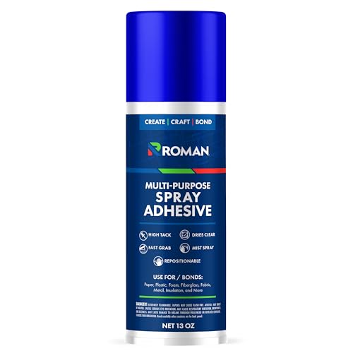 ROMAN Professional Multi-Purpose Spray Adhesive 13-OZ Made in USA