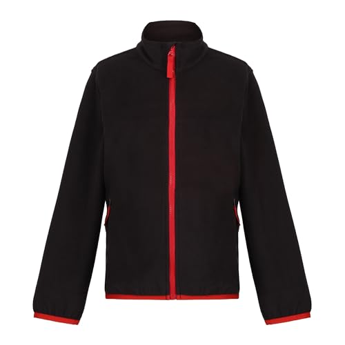 Regatta Professional Boys Full Zip Micro Fleece Jacket, Black, 11-12 Years EU