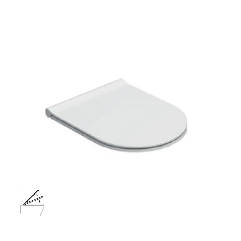 Ceramica Globo - Globo coprivaso serie Mode soft closing bianco lucido-ME020BI - GLOME00020